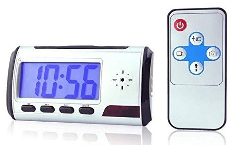 Portable Alarm Clock Spy Camera DVR