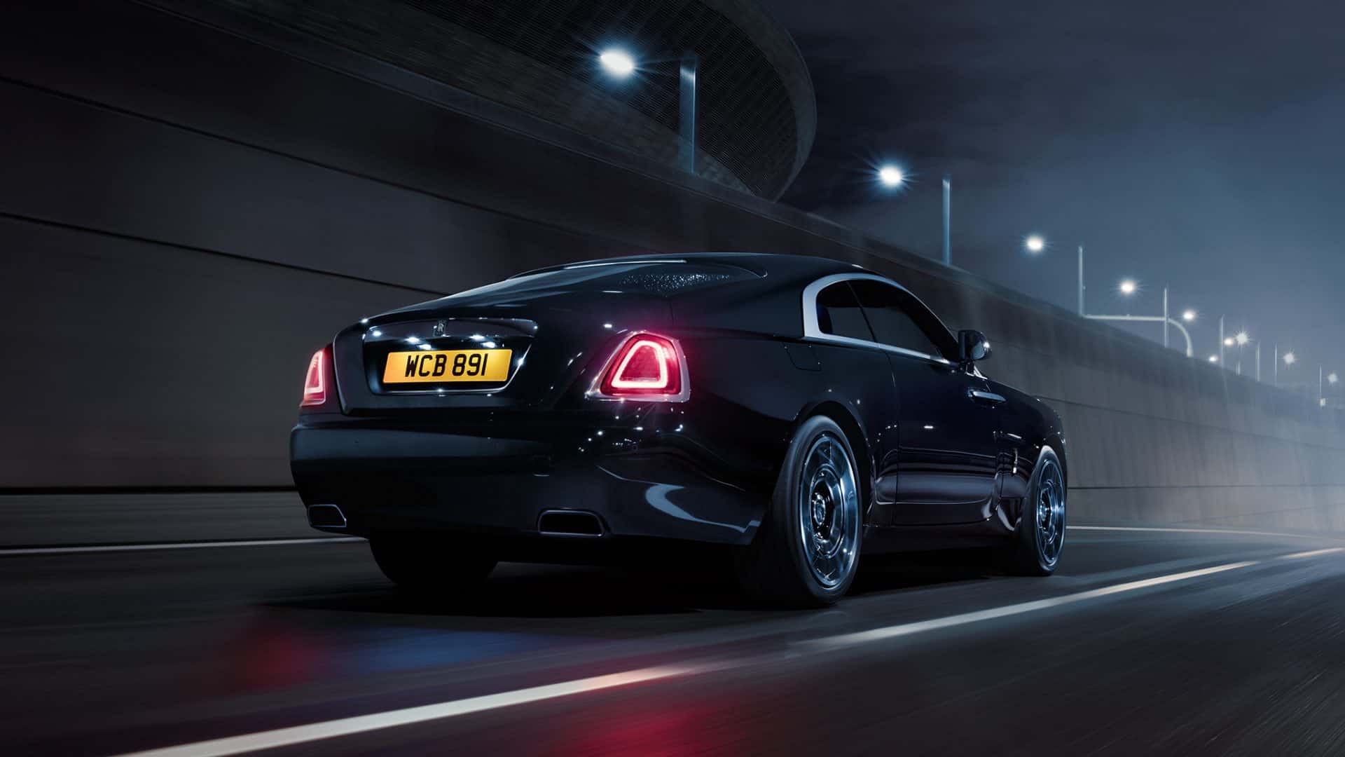 Rolls Royce wraith black badge rear